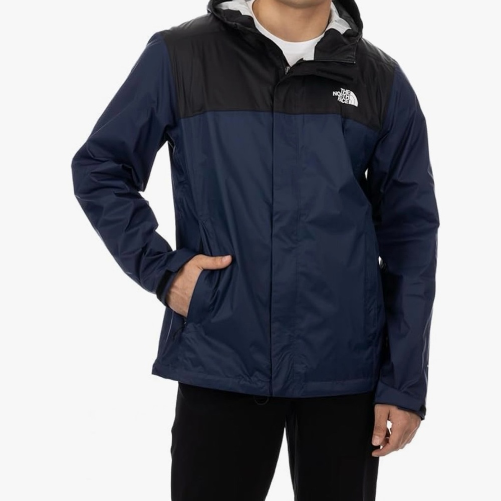 North Face Men’s Venture 2 Waterproof Hooded Rain Jacket, Summit Navy, XX-Large